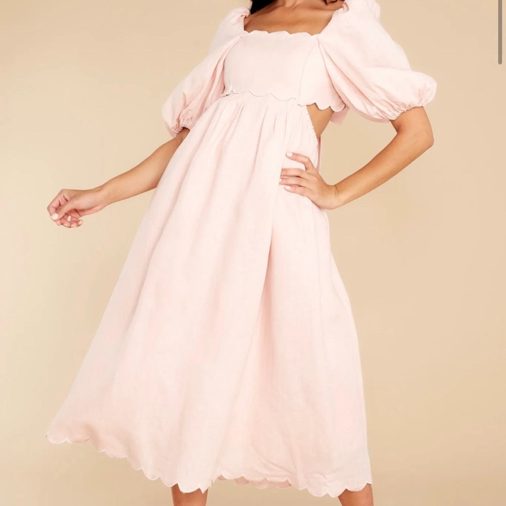 Endless Romance Blush Midi Dress